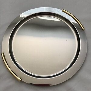 (NIB) Vassoio Elena Italian Metal Circular Tray